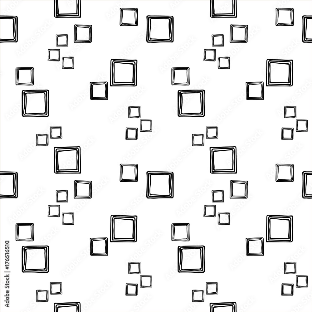 white black square vector  pattern seamless