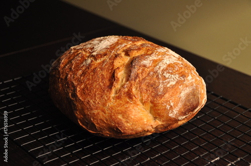 Homemade sourdough bread loaf