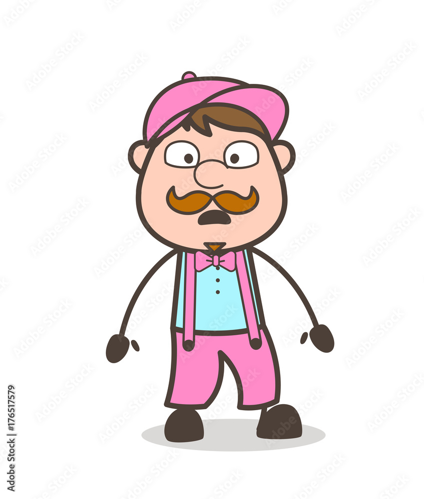 Fearful Cartoon Labor Face Expression Fearful Cartoon Labor Face Expression