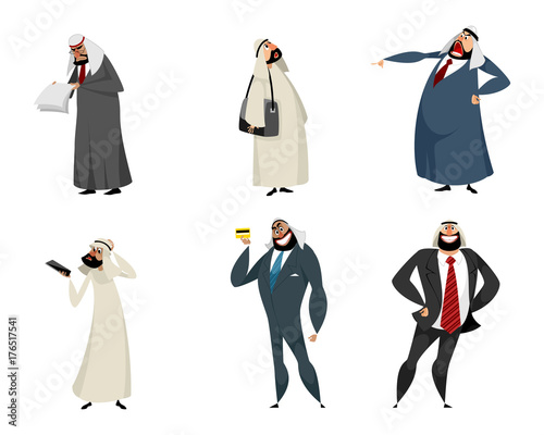 Six arab businessmen