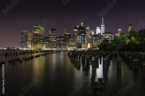 New York, Lower Manhattan at Night © anthony