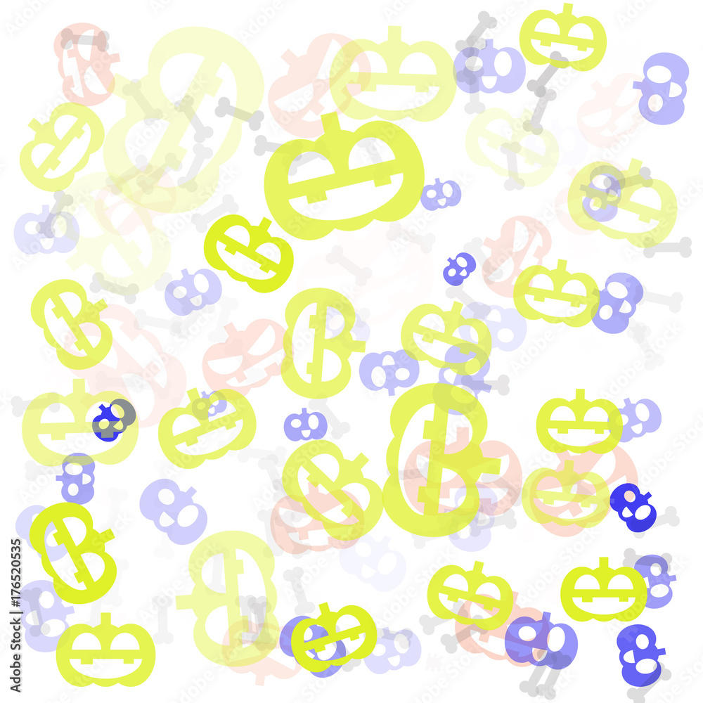 The 31 October halloween pattern vector design The 31 October halloween pattern vector design
