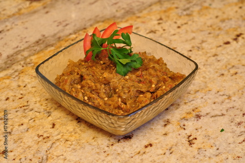 Eggplant Baingan Bharta - Indian Appetizer