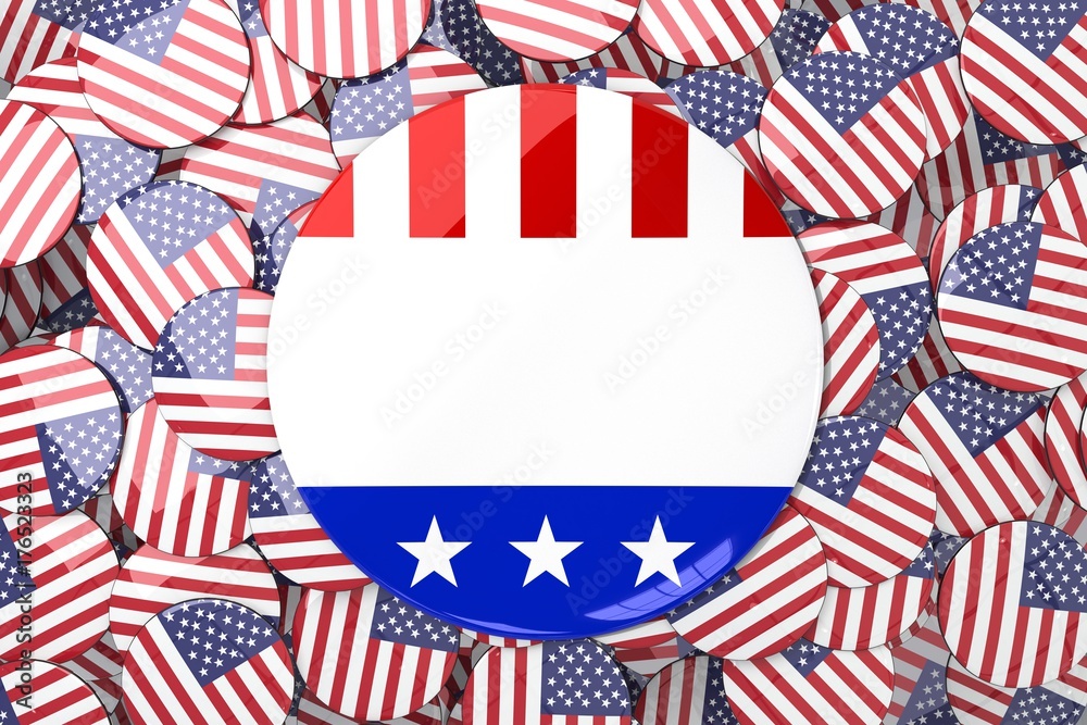 Obraz premium Composite image of vote button