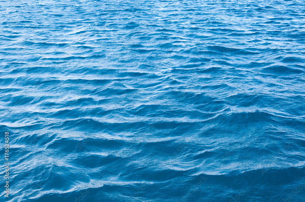 Obraz premium Blue sea wave texture