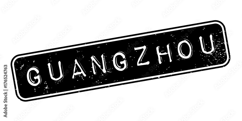 Guangzhou rubber stamp. Grunge design with dust scratches. Effects can be easily removed for a clean, crisp look. Color is easily changed.