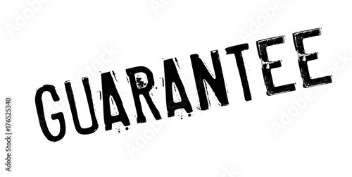 Guarantee rubber stamp. Grunge design with dust scratches. Effects can be easily removed for a clean, crisp look. Color is easily changed.