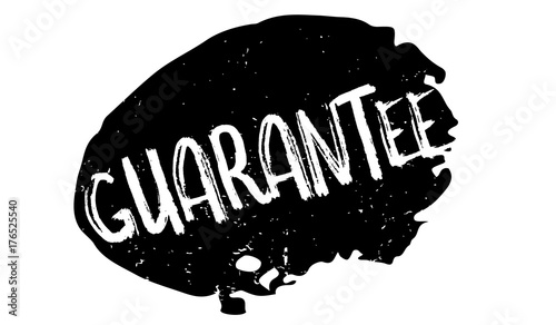 Guarantee rubber stamp. Grunge design with dust scratches. Effects can be easily removed for a clean, crisp look. Color is easily changed.