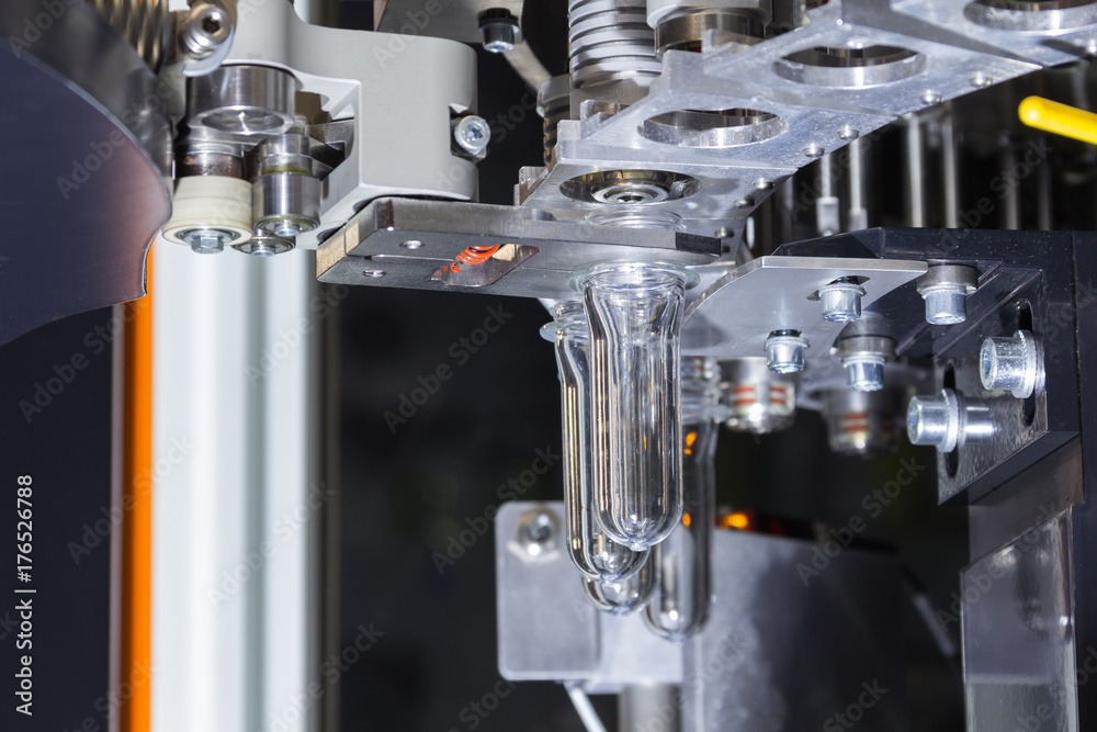 PET Preform in PET bottles blowing.
