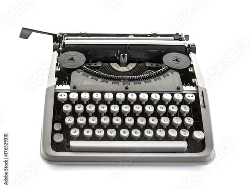 Old Fashion Typewriter on a white background