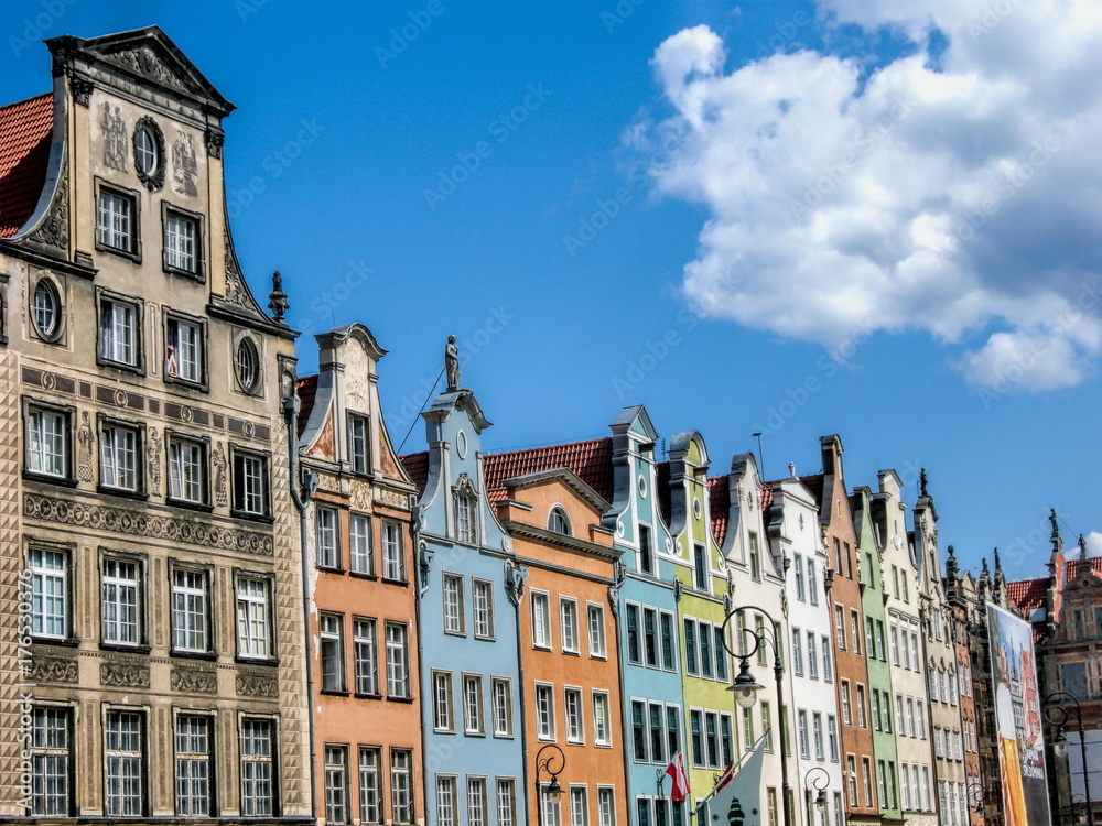 Gdansk, Sanierte Häuserzeile