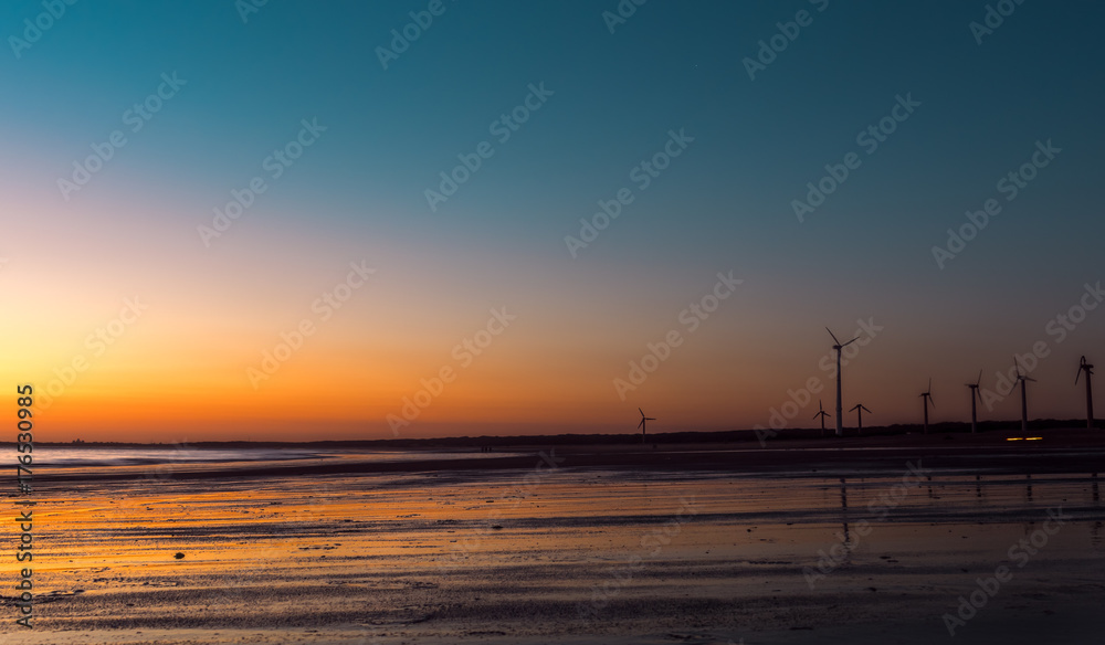 Colorful beach; Hues in the sky; Sunset scene on the beach; Indian beaches Colorful beach; Hues in the sky; Sunset scene on the beach; Indian beaches