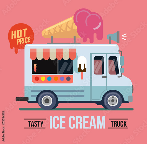 Vector illustration of ice cream