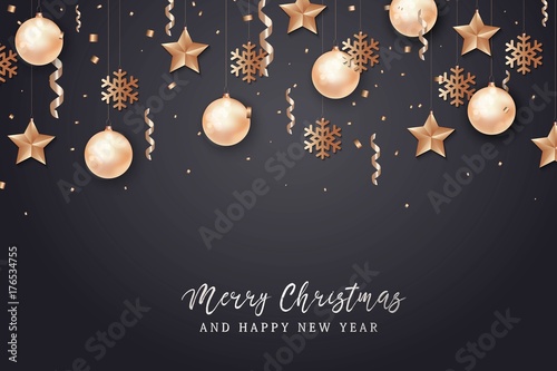 Merry Christmas and 2018 New Year background