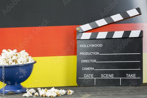 Germany Cinema Concept and Pop corns photo