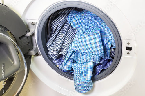 Shirts in washing machine