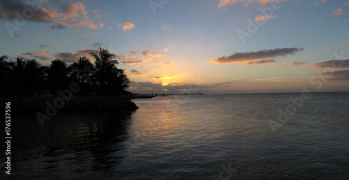 Tropical holiday scenery from Florida Keys  USA.