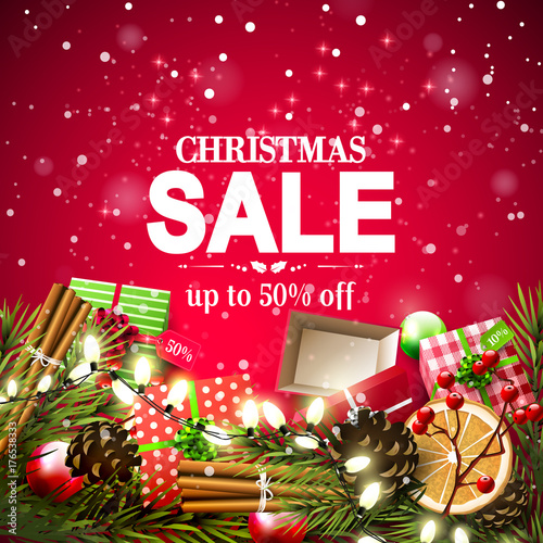 Christmas sale flyer