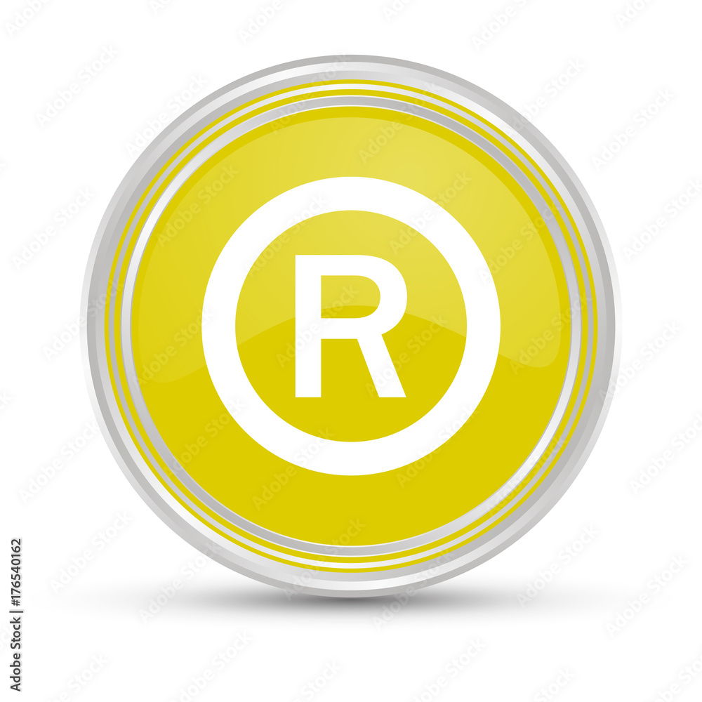 Gelber Button - Lizenz - R Gelber Button - Lizenz - R