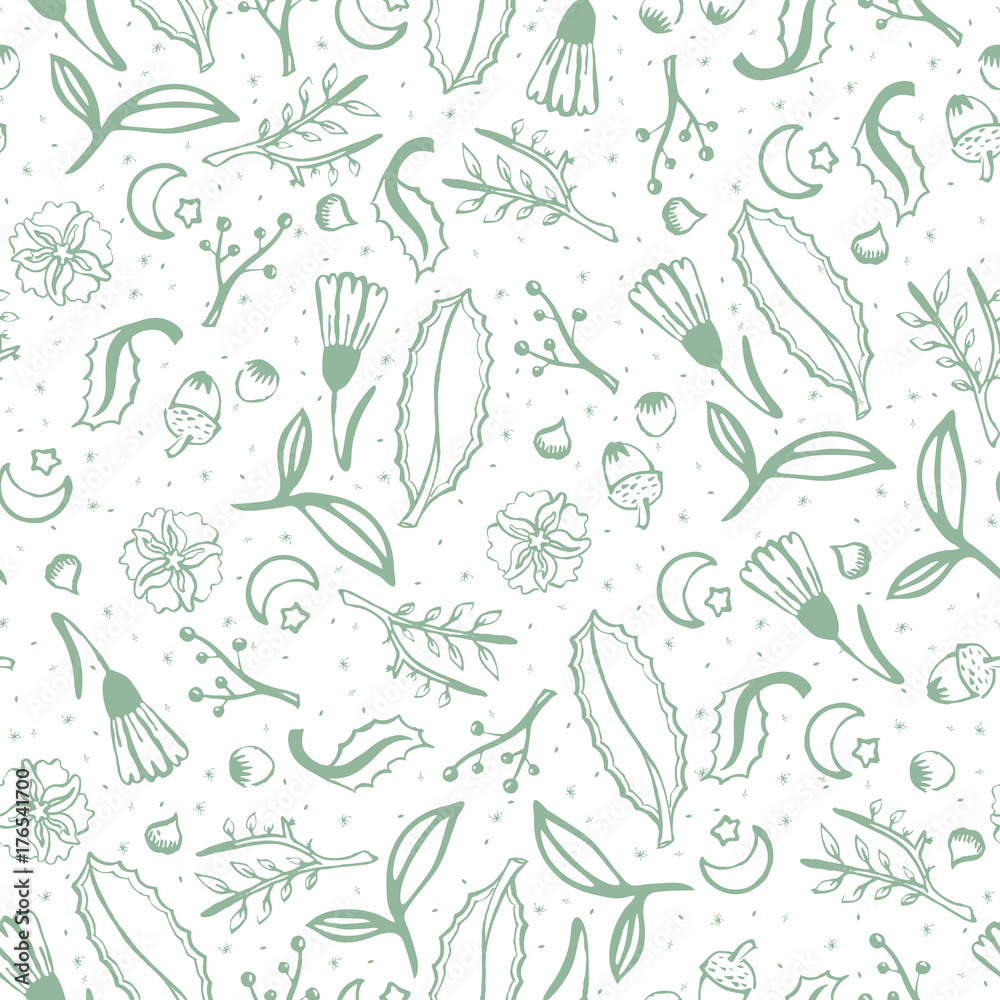 Christmas floral texture sketch style light tone Christmas floral texture sketch style light tone