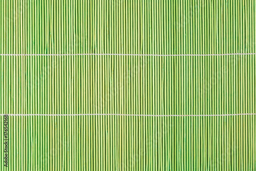 close-up of bamboo place mat