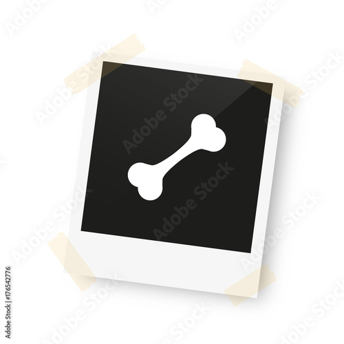 eingeklebtes Foto - Knochen
