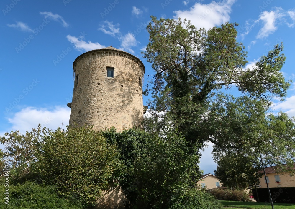 Ancient tower in Sennecé-les-Mâcon