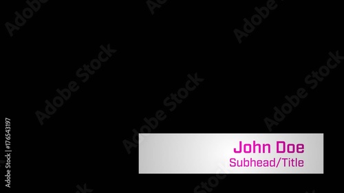 Blinking Square Lower Third 2
