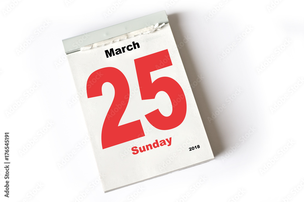 25. March 2018 25. March 2018