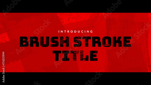 Brush Stroke Overlay Title