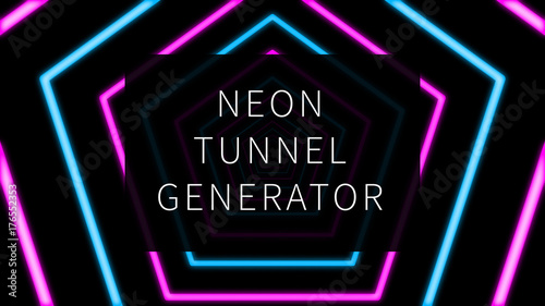 Loopable Neon Tunnel Backgrounds Pack