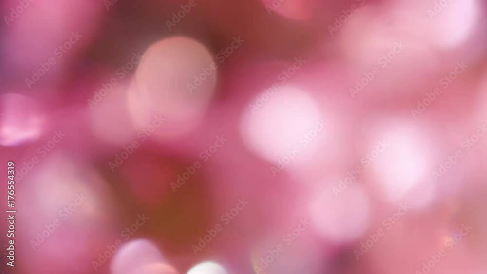 The Circles Bokeh stock video features a circle rotation in a clockwise direction of pink blurred lights. You can use it as an overlay for creative video effects, artistic videos, and as a texture by