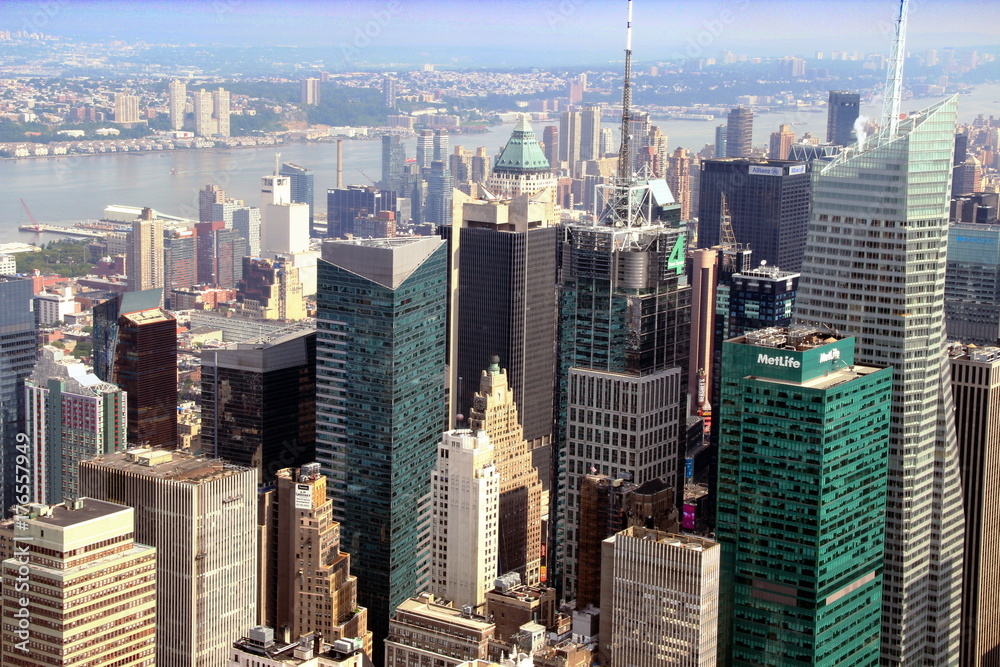 Fototapeta premium Dach wielkiego Apple wziął z Empire State Building NY, 2014.