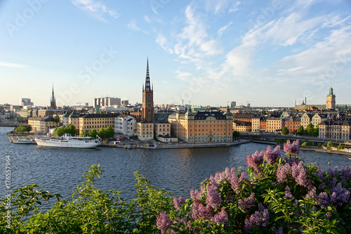 Scenic view over central Stockholm photo