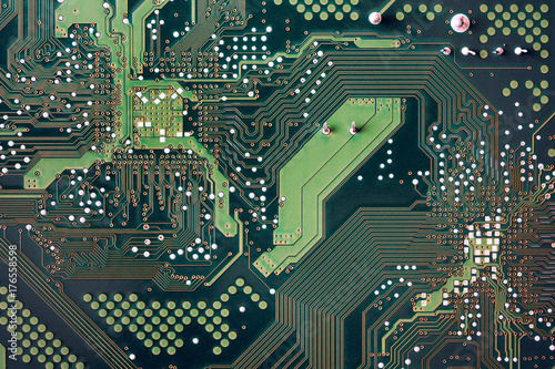 Printed circuit board macro photo