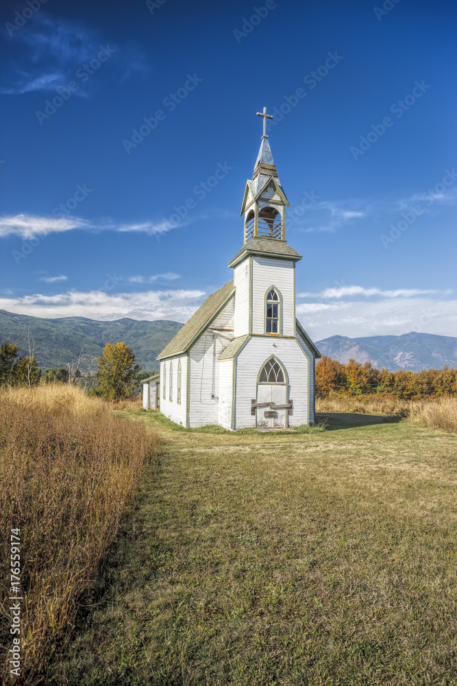 Abandoned church near Creston, BC.