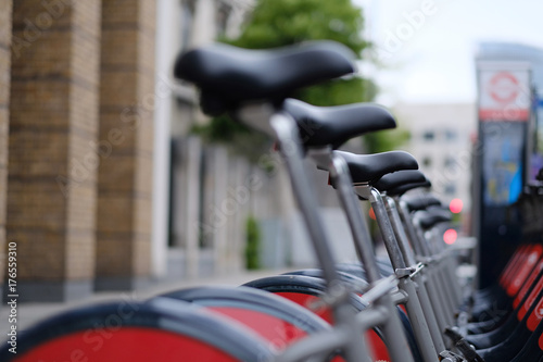 Parking of one of the bicycle rental networks in London, UK © Anna Jurkovska