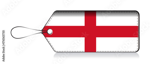 English flag leble, Made in England