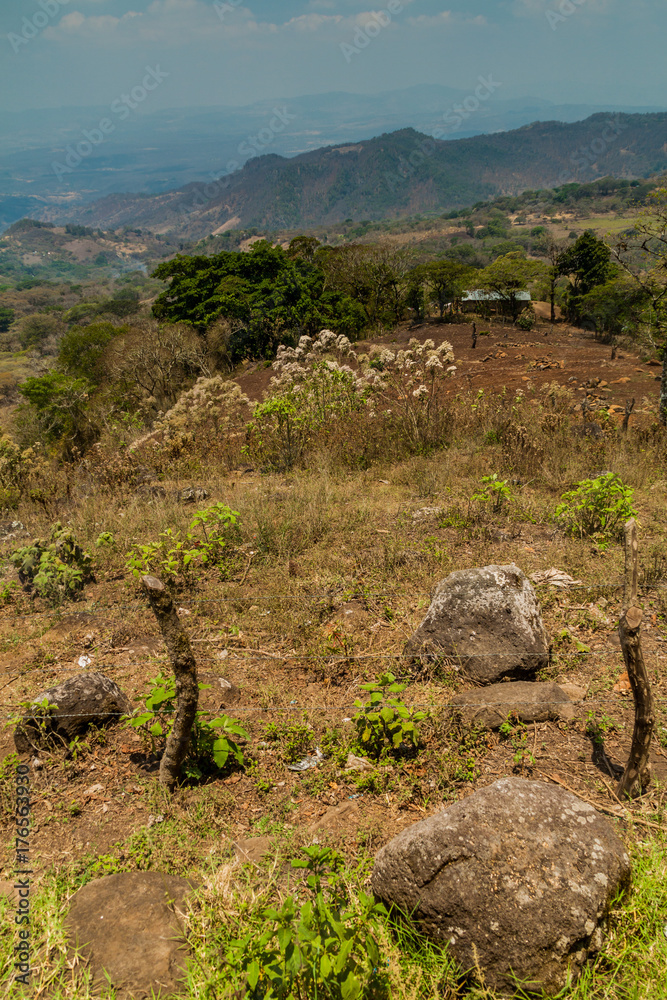 Landscape of Protected Area Miraflor, Nicaragua