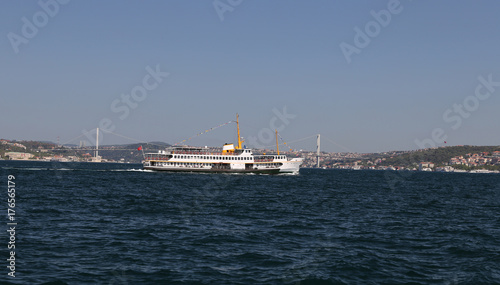 Ferry in Bosphorus Strait © EvrenKalinbacak