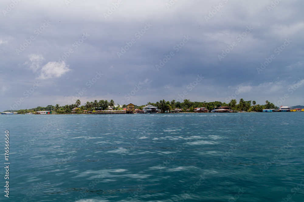 View of Isla Crenero, part of Bocas del Toro archipelago, Panama