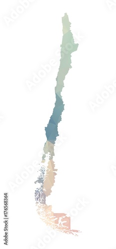 Polygonal map of Chile