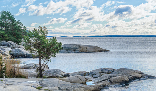 Slika na platnu Stockholm archipelago in the Baltic Sea on a fall day