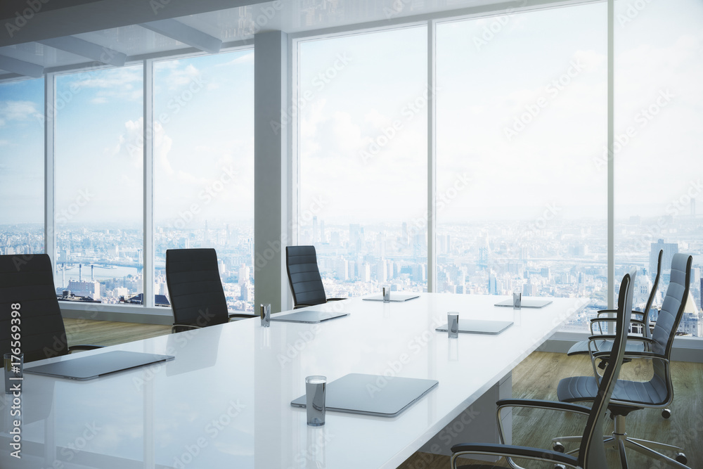 Fototapeta premium Bright meeting room interior