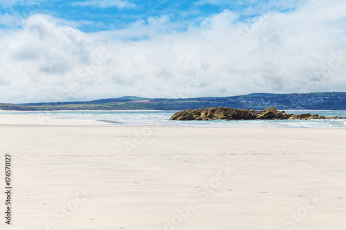 Popular St Ives Atlantic ocean coast, Cornwall, England, UK photo