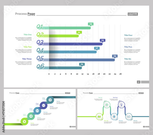 Three Research Slide Templates Set