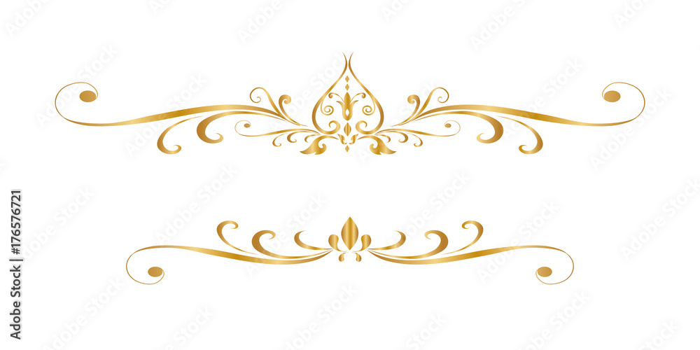 Line Thai Golden , The Arts of Thailand, line pattern background. Vector illustration Line Thai Golden , The Arts of Thailand, line pattern background. Vector illustration