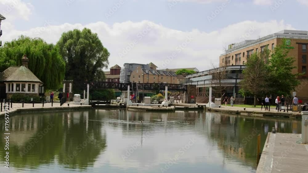 Summer's day at Brentford Lock, London, UK Summer's day at Brentford Lock, London, UK