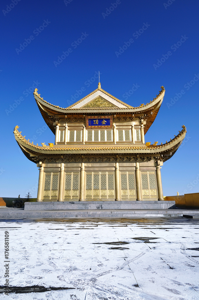 Fototapeta premium Jinding Temple, Golen Summit, Mount Emei