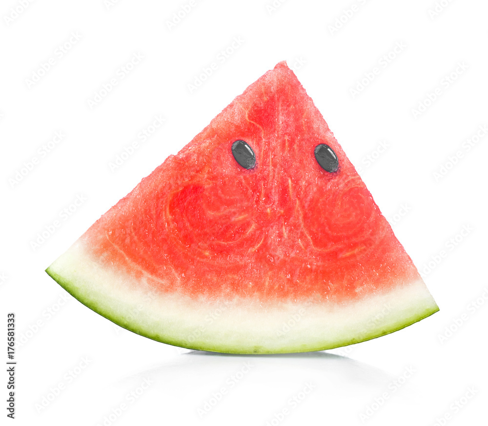Sliced of watermelon isolated on white background. Sliced of watermelon isolated on white background.